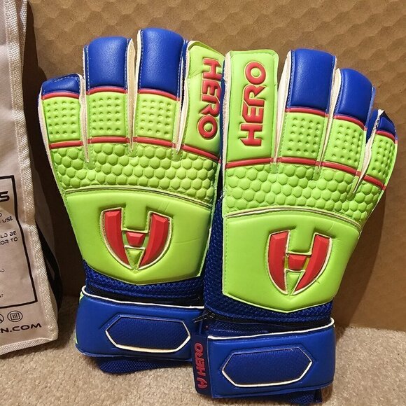 HERO 11 Paragon Goalkeeping Soccer Gloves Size 10- Lightly Used - Picture 2 of 5